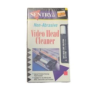 Sentry Video Head Cleaner Non-Abrasive With Cleaning Solution VHS VCR's VVHC1